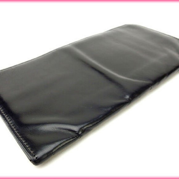 Auth Loewe Wallet Purse Long Wallet Black Woman - Picture 2 of 5